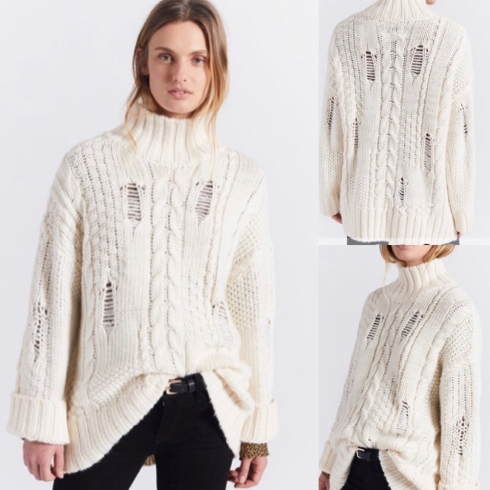 Current/Elliott The Vin Distressed Sweater - Picture 12 of 16